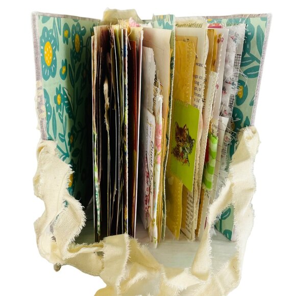 Handmade Junk Journal Hard Custom Game Board Cover Includes Removable Ephemera u - Picture 3 of 16